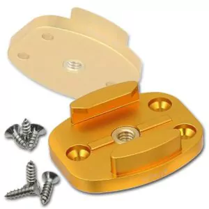 Fotodiox GoTough QR Halterung mit Schraubenlöchern Gold