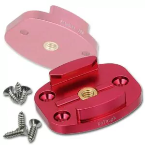 Fotodiox GoTough QR Halterung mit Schraubenlöchern Rot